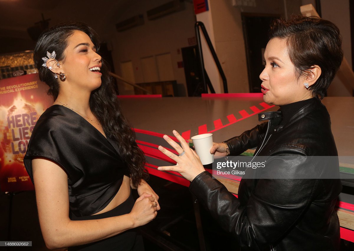 @MsLeaSalonga and <a href="/ArielleJacobs/">Arielle Jacobs</a> meet &amp; greet for the upcoming Broadway musical "<a href="/HereLiesLoveBwy/">Here Lies Love</a>" at Rehearsal Room at The Church of St. Paul the Apostle on May 9, 2023 in New York City.

📸 Photo by Bruce Glikas/Getty Images)