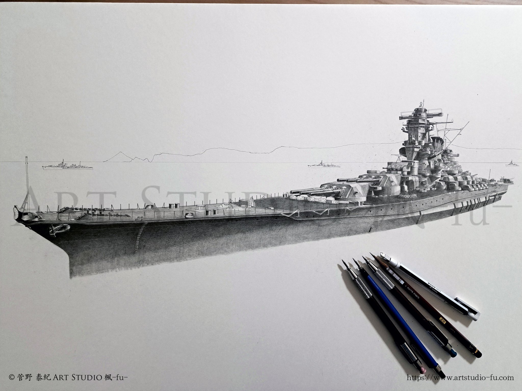 色鉛筆画 『伊太地山伝兵衛さん』