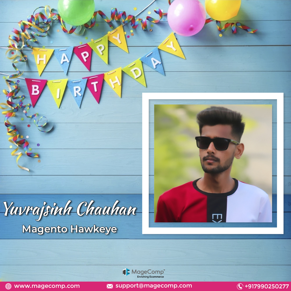 gauravjain02's tweet image. #RT @theMageComp: Greetings on Your Special Day!!🎉🎊

May your birthday be the start of a year filled with blessings, amazing memories, and lots of exciting adventures.🥳

Happy Birthday @YuviCha27543633 , AKA Magento Hawkeye 🦸‍♂️

#magecomp #birthday …