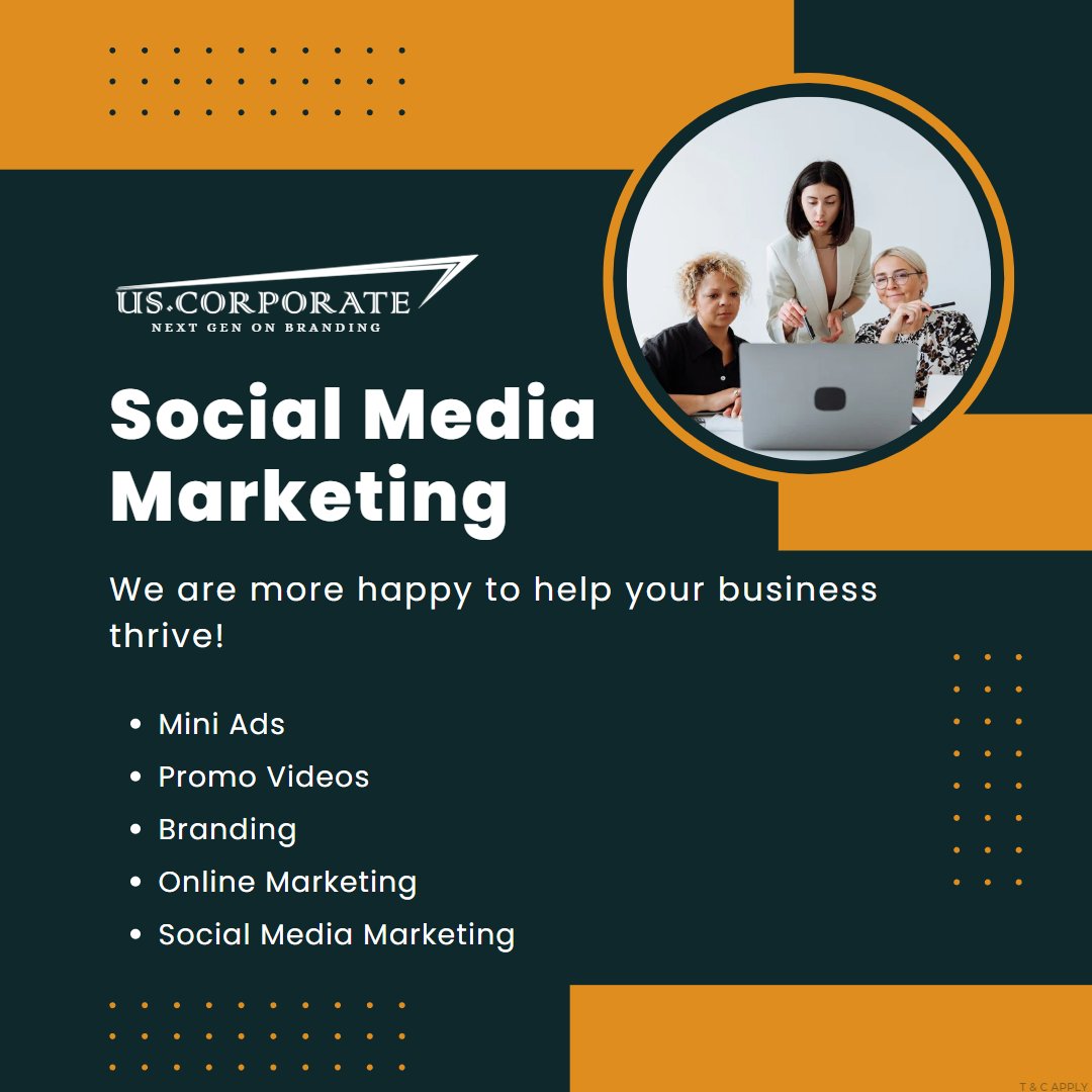 us_corporate's tweet photo. “Social Media Marketing!”
~
US.CORPORATE
~
Next Gen On Branding
~
uscorporate2021@gmail.com
~
9 9 - 5 2 5 9 - 4 2 1 9
#Nextgenonbranding #uscorporate #googleranking #seotips #seotipsandtricks #brandingtips101 #socialmediamarketing #MarketingDigital #DigitalMarketing https://t.co/Yh4UYNA79s