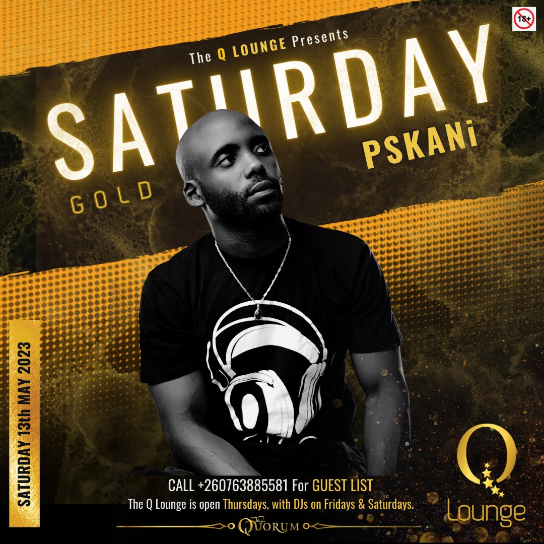 QuorumZambia's tweet photo. This weekend in The #QLounge 
FRIDAY with @Iam_VJeezy &amp; @PhaskaniM 🔥
SATURDAY with @PhaskaniM 🔥
#Champagne #Cocktails #Shisha #LoungeVibes 
+260763885581 || reservations@thequorumzm.com https://t.co/Q6OGjkFkZ4