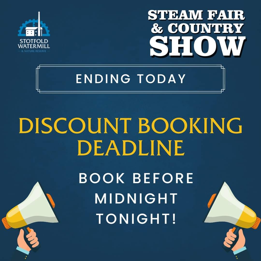 Don't forget to book your Steam Fair tickets! Discounted tickets end at MIDNIGHT TONIGHT!
This year's Steam Fair is jam-packed with things to enjoy, from motobike stunt action and lots more!!
#steamengines #countryshow #families #daysoutwiththekids