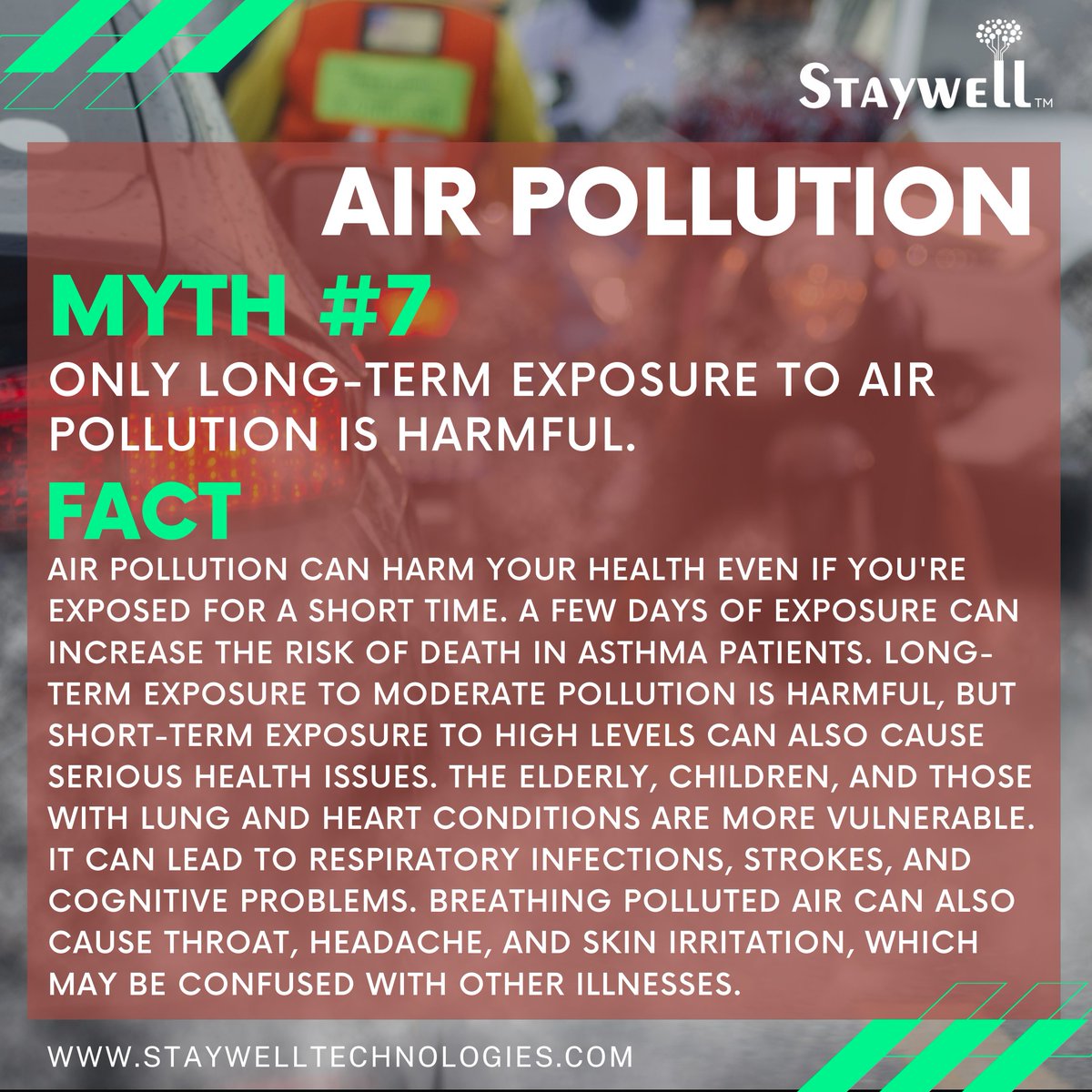 staywellnews's tweet photo. #StopPollution #ShortTermExposure #LongTermExposure #RespiratoryInfections #HeartAndLung #Health #Asthma
#StaywellTechnologies #Stroke #CognitiveImpairment #AirYouCanWear #quotes #wednesdaywisdom #HealthyLiving #CleanAirNow #AirPollution #Staywell #Myth
https://t.co/fvpvu4VyKq https://t.co/HuSGJlAASr