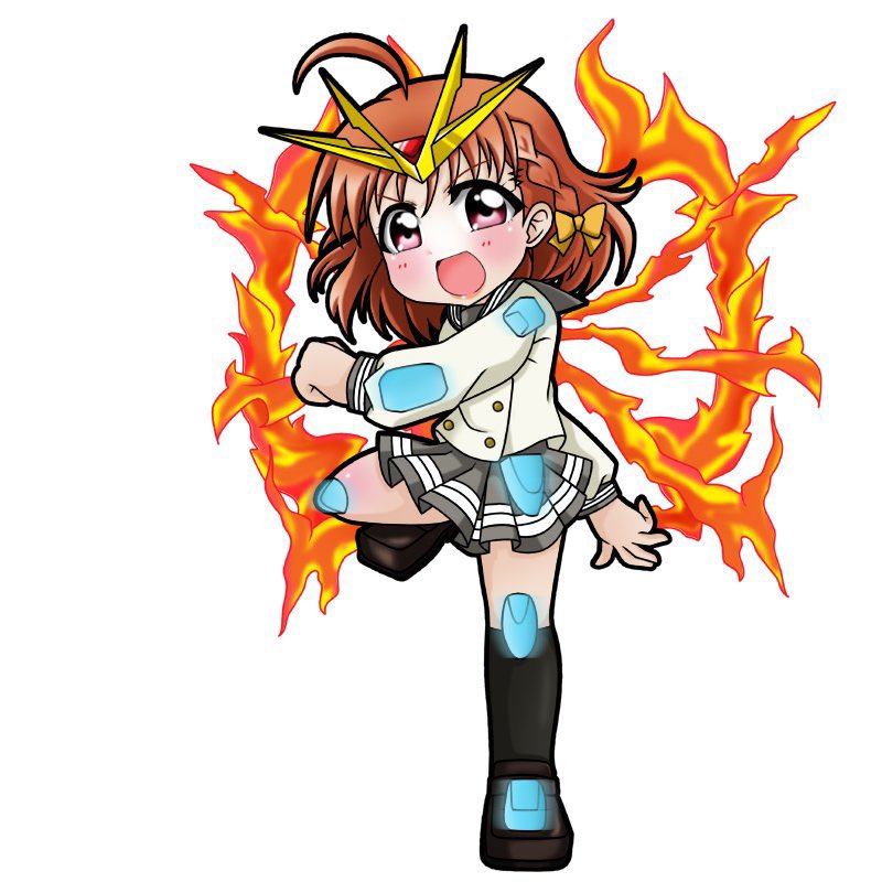 高海千歌 「そう言えばビルド系ネタはカミキバーニングくらいしか描いてなかった(汗) #ガンダ」|憂那@サークル:L2Projectのイラスト