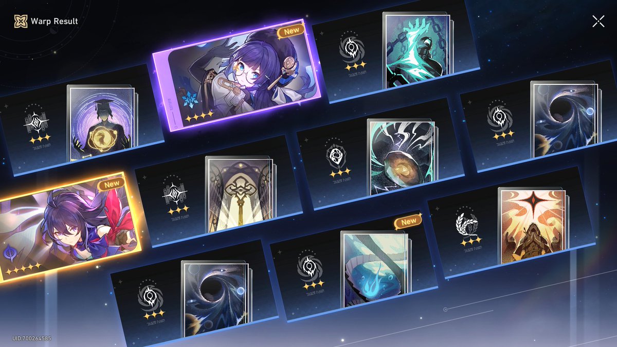 now we're talking !! I got so lucky with these 10 free pulls ! #HonkaiStarRail