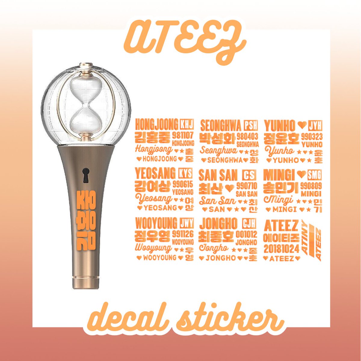roselight_ph's tweet photo. 🌹ATEEZ DECAL STICKERS💡

🛍https://t.co/8pJRoSpIbl

#wts #stickers #lightstick #ph #ateez #holo https://t.co/dmAbEvybvG