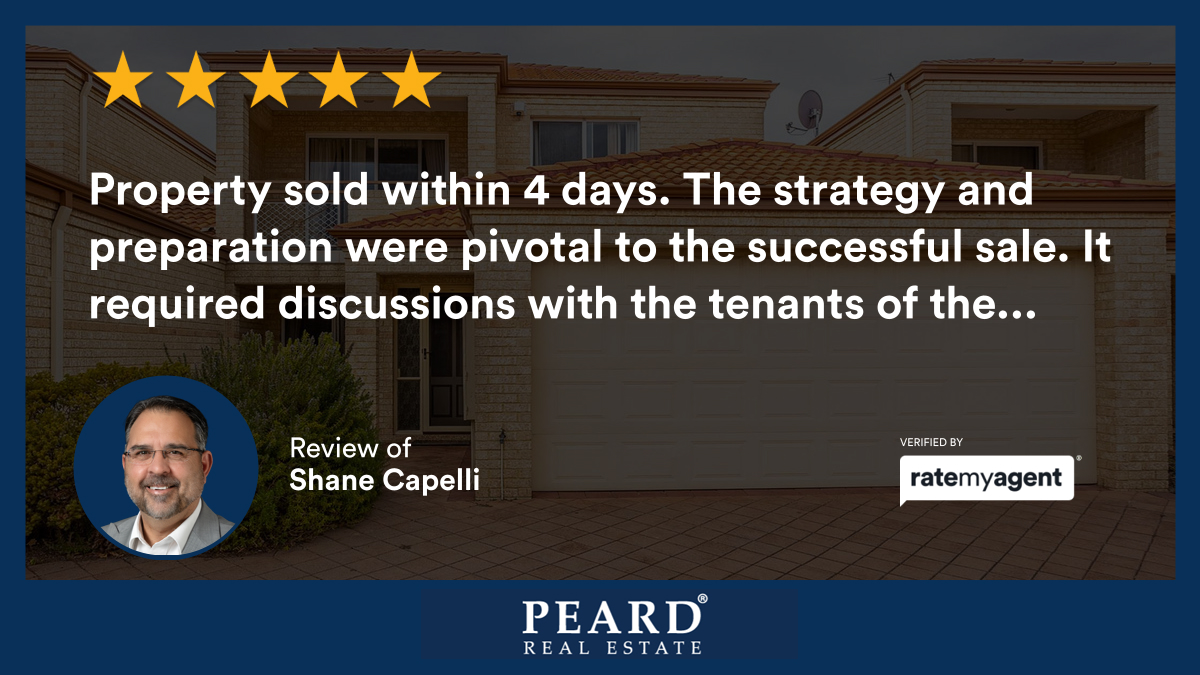shane_capelli's tweet photo. My latest RateMyAgent review in Hillarys.

https://t.co/S0vBCGyZPo

...
#ratemyagent #realestate #Peard_Real_Estate__Hillarys https://t.co/SNlsG7CEjY