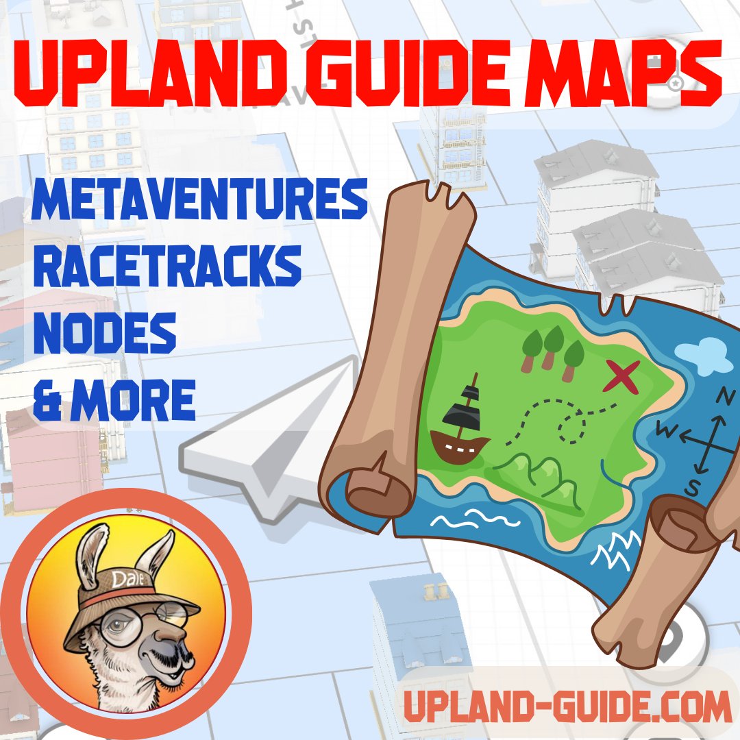 upland_guide's tweet image. Learn more about specific nodes, metaventures, racetracks and more.  Our simple and organized visual representation of the @uplandme
 metaverse will help you find what you are looking for. upland-guide.com/fundamentals/m… maps created in @felt