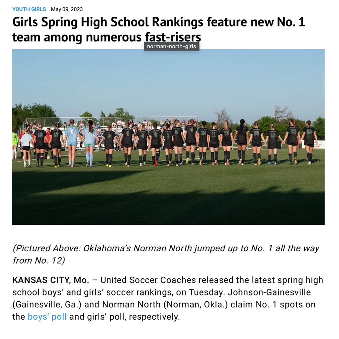 NN Girls Soccer (@nn_girls_soccer) on Twitter photo What a day!!! Double OT victory vs Edmond North Huskies and named the #1 HS Team in the nation!
That will be hard to beat, but hope to do it in the 'ship this weekend!!
<a href="/TheSoccerWire/">SoccerWire</a> What a day!!! Double OT victory vs Edmond North Huskies and named the #1 HS Team in the nation!
That will be hard to beat, but hope to do it in the 'ship this weekend!!
<a href="/TheSoccerWire/">SoccerWire</a>