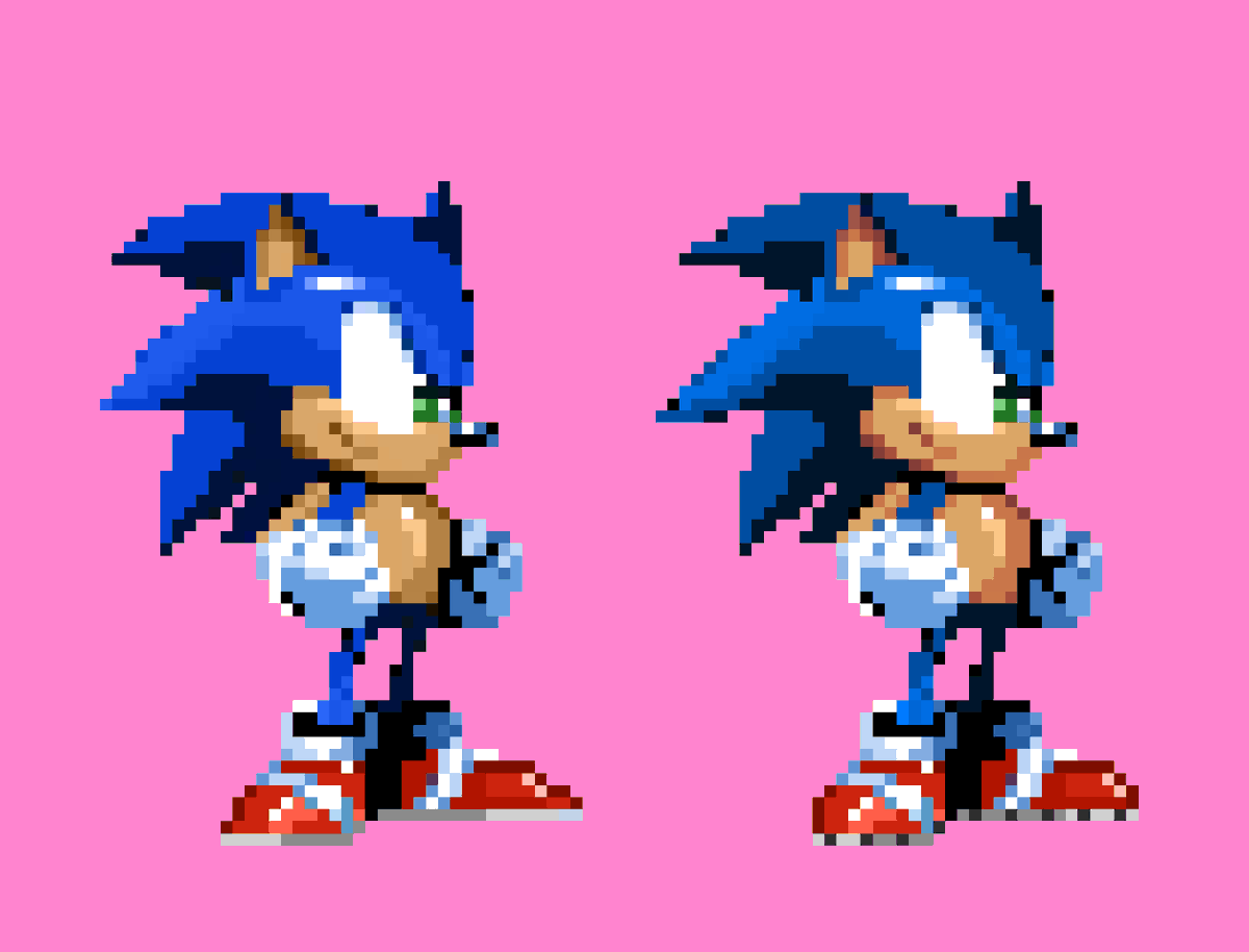 cheesywheesy121's tweet photo. Modern Sonic and Archie Sonic

#SonicTheHedeghog #sonicfanart  #pixelartist https://t.co/EP2kh87JV3