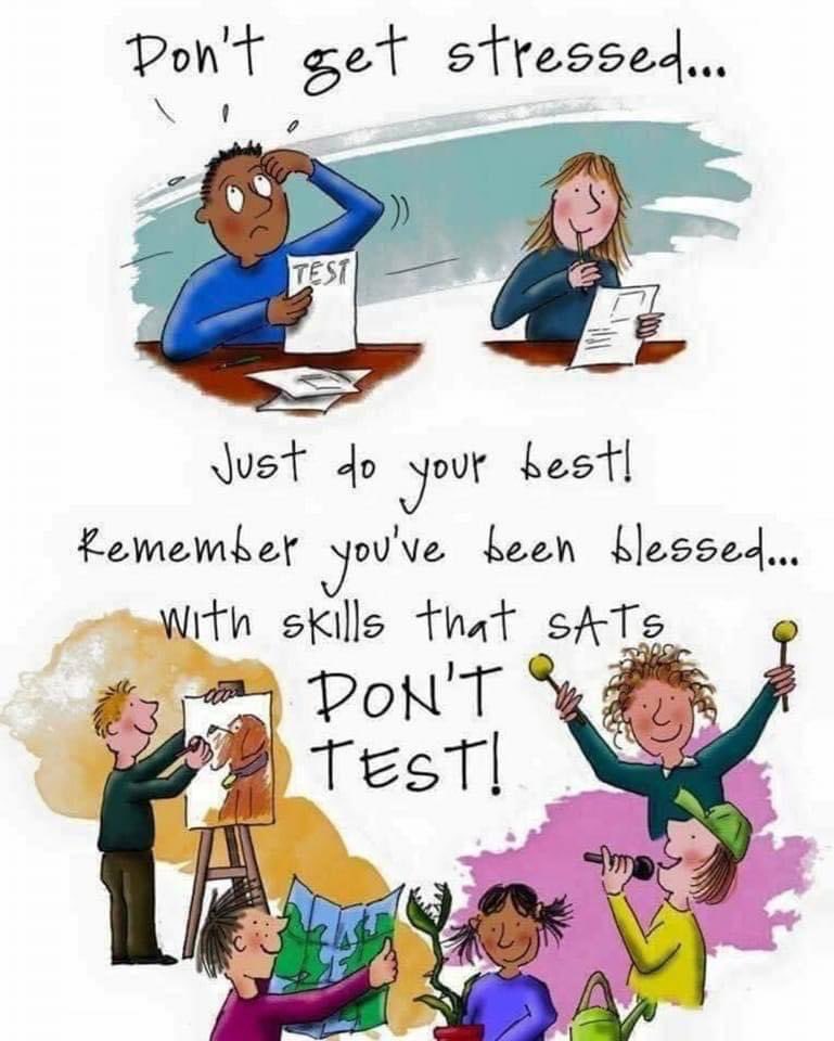 Thinking of all Year 6 children going through another day of SATS …