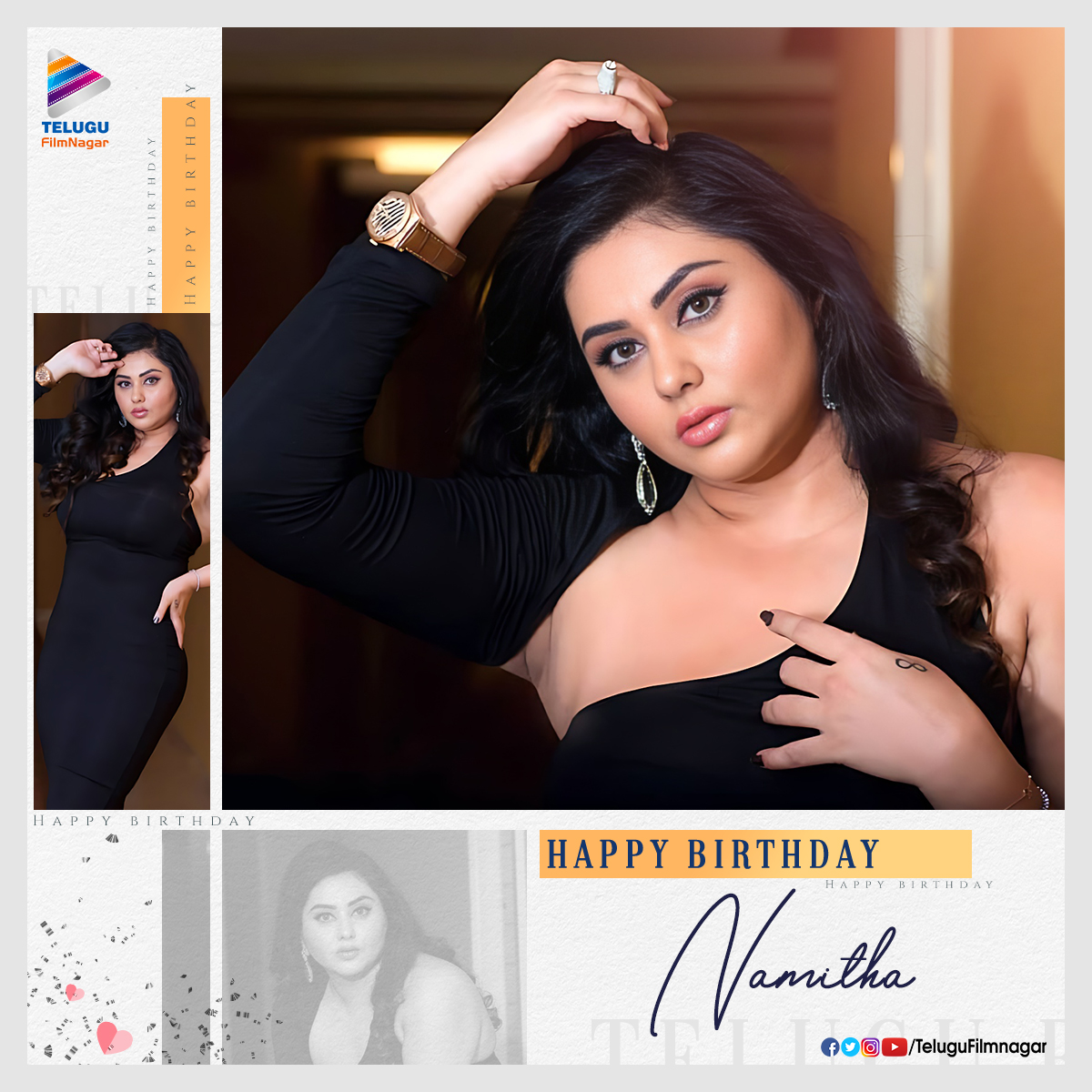 Here's wishing the beautiful actress #Namitha a very Happy Birthday & a very great year ahead!!🥳♥️

#HappyBirthdayNamitha
#HBDNamitha #TFNWishes #TeluguFilmNagar