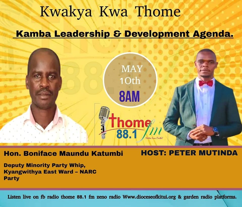 <a href="/PKasuva/">Peter Kasuva</a> <a href="/CaritasKitui/">Caritas Kitui</a> <a href="/KituiDiocese/">Kitui Diocese</a> #KwakyakwaThome <a href="/KituiCountyGovt/">Kitui County</a>