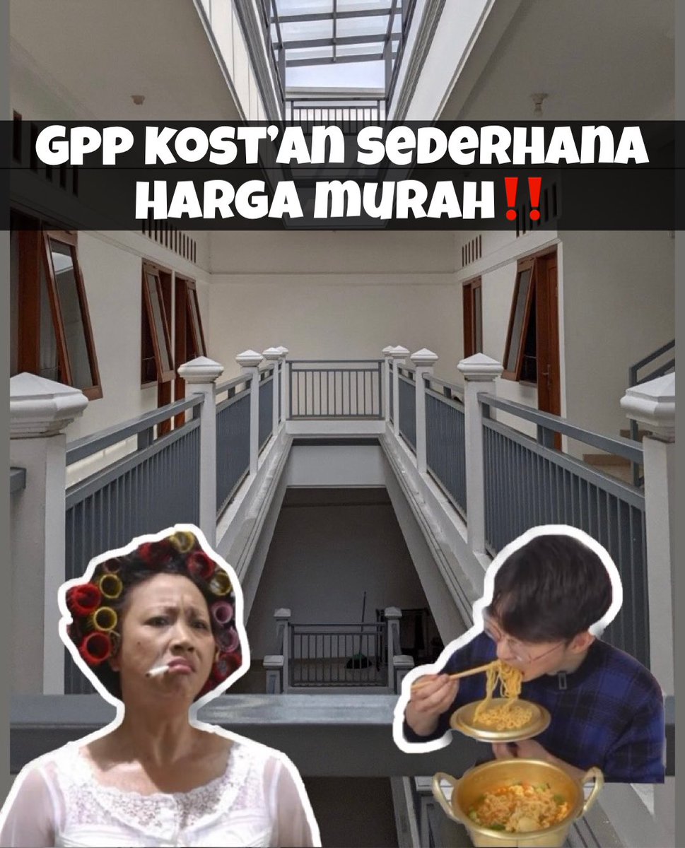 SeleraMu_iPi's tweet photo. GPP KOST’AN SEDERHANA ASAL DALEMNYA MEWAH BUDGET MURAHAN‼️
—
A thread https://t.co/UyuRYt96EY