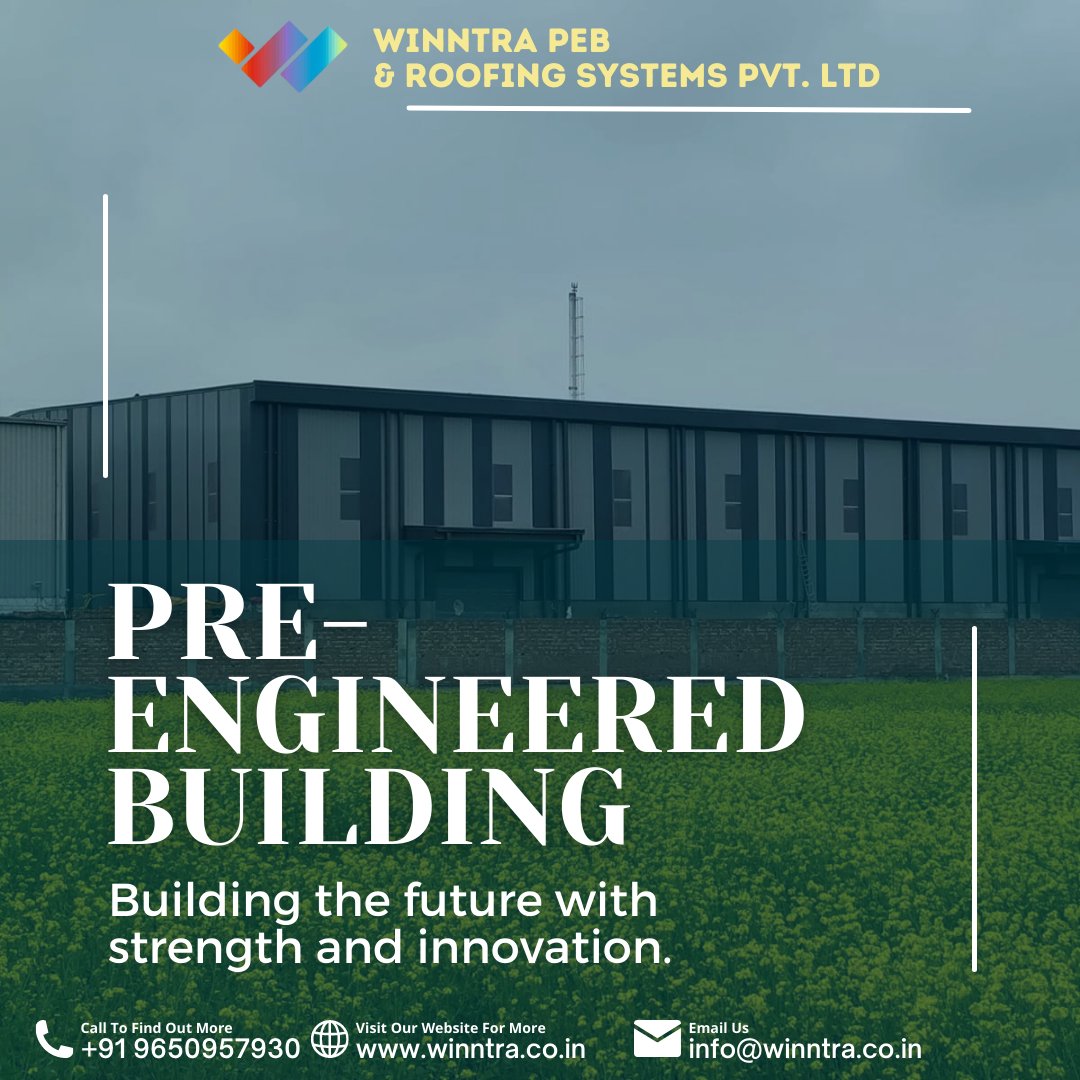 _Winntrapeb_'s tweet image. Building the future with strength and innovation. Choose Winntra PEB for your next project!
.
.
.
#WinntraPEB
#RoofingSolutions
#BuildingStrongerStructures
#InnovativeDesigns
#SteelBuildings
#PEBManufacturer
#BuildingSolutions
#EngineeringExcellence
#ConstructionIndustry
#Karma