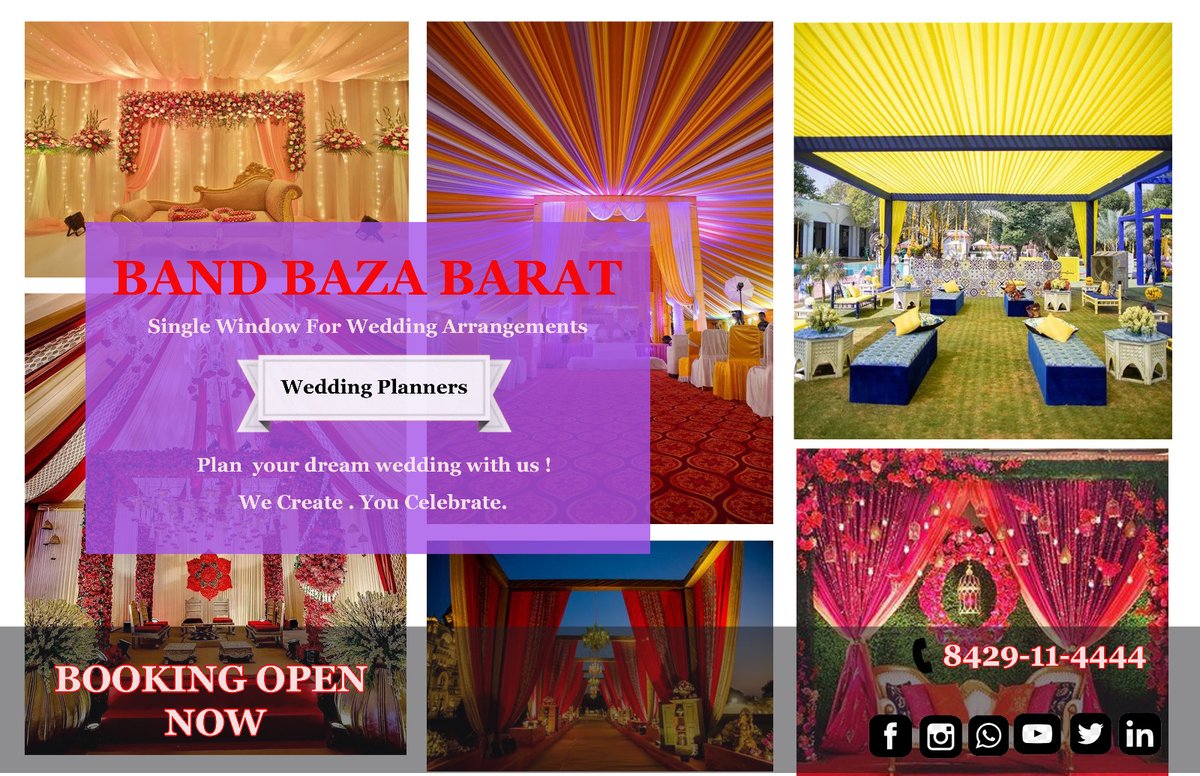 BazaBand's tweet photo. Wedding and Wedding Band Services

#bandbazabarat #shaadiband #cateringwedding #bestweddingplanners #bandplanner #tenthousenearme #tenthouseservices #services #weddingdecor
Band Baza Barat
Call at-8429114444
Visit-https://t.co/HwN12NBnH1 https://t.co/kYrKC9jlal