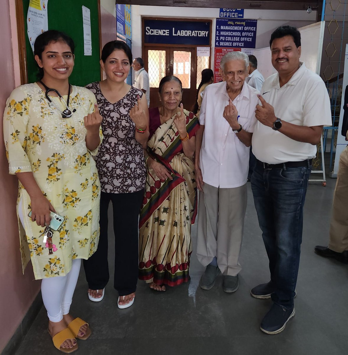 We too did our responsibility of voting in the morning itself....please do yours too as a responsible citizen of this great Nation....