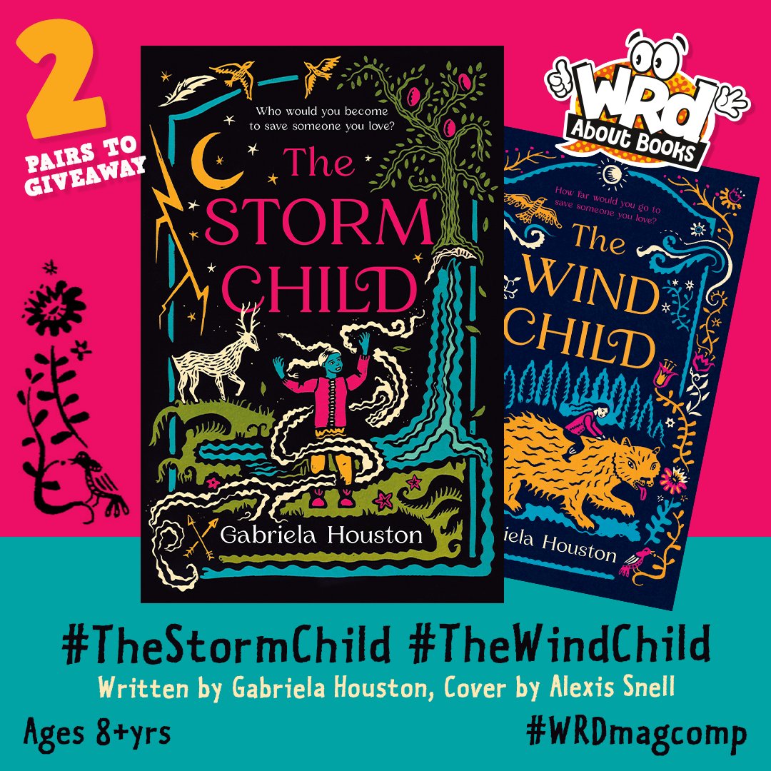 WRDmag's tweet photo. We have 2 PAIRS of #TheStormChild &amp; #TheWindChild by @GabrielaHouston to #Win
Packed with a colourful Slavic cast of tempestuous gods &amp; frightening monsters, this powerful duology is about friendship &amp; sacrifice.
RT/Flw by May 15 for the chance to win
@publishinguclan #WRDMagComp https://t.co/5BzXpGc7nZ