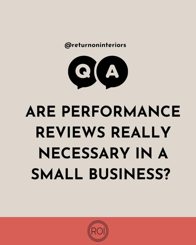 There's been a trend away from formal employee reviews with the long documents and the metrics. And I understand that - it can be a pain and it seems weird to do in a small office - right?

BUT - it is actually critical that you have a performance review… instagr.am/p/CsDQXoqtldt/