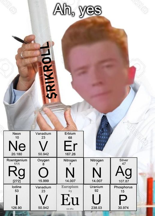 Unlocking the mysteries of the universe, one RIKROLL at a time 🤌