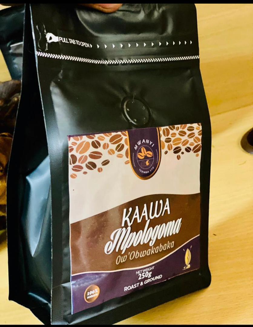 MwanyiTerimba's tweet image. KAAWA MPOLOGOMA. 

Quantities include; 1Kg, 500gm, 250gm, 100gm, 50gm, 40gm, 20gm both in coffee beans and coffee packs.

Find this at Muganzirwazza-Katwe at our offices, different supermarkets and all shops.

For contact and delivery, please contact +256756491408, +256700389412