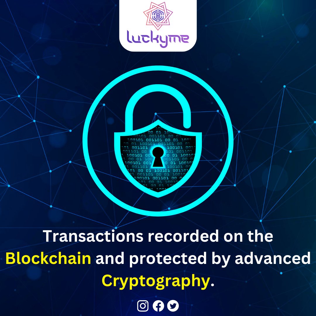 Luckymeapp's tweet photo. Blockchain technology Records the transactions that are Protected by Advanced Cryptography.This ensures that users can participate in the lottery with confidence, knowing that their information and funds are secure.
LuckyMe App
#secure #protected #crypto #cyersecurity #blockchain https://t.co/HVcZi33qnY