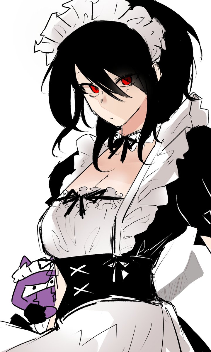 yasu1_art's tweet photo. #롤 #아칼리 #케넨 #메이드 #Akali #Kenen #LeagueOfLegendsFanArt  #メイド https://t.co/ynqzzyxyJ4