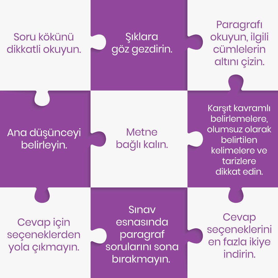 UgurOkullari's tweet photo. Paragraf soruları aslında çözümü en kolay olan sorulardır. Doğrudan bilgi gerektirmediğinden biraz dikkat ve pratik ile bu soru tipinde hata yapma olasılığınızı en aza indirebilirsiniz. 📚✏️

#UğurKazandırır https://t.co/bKBw8YhHOi
