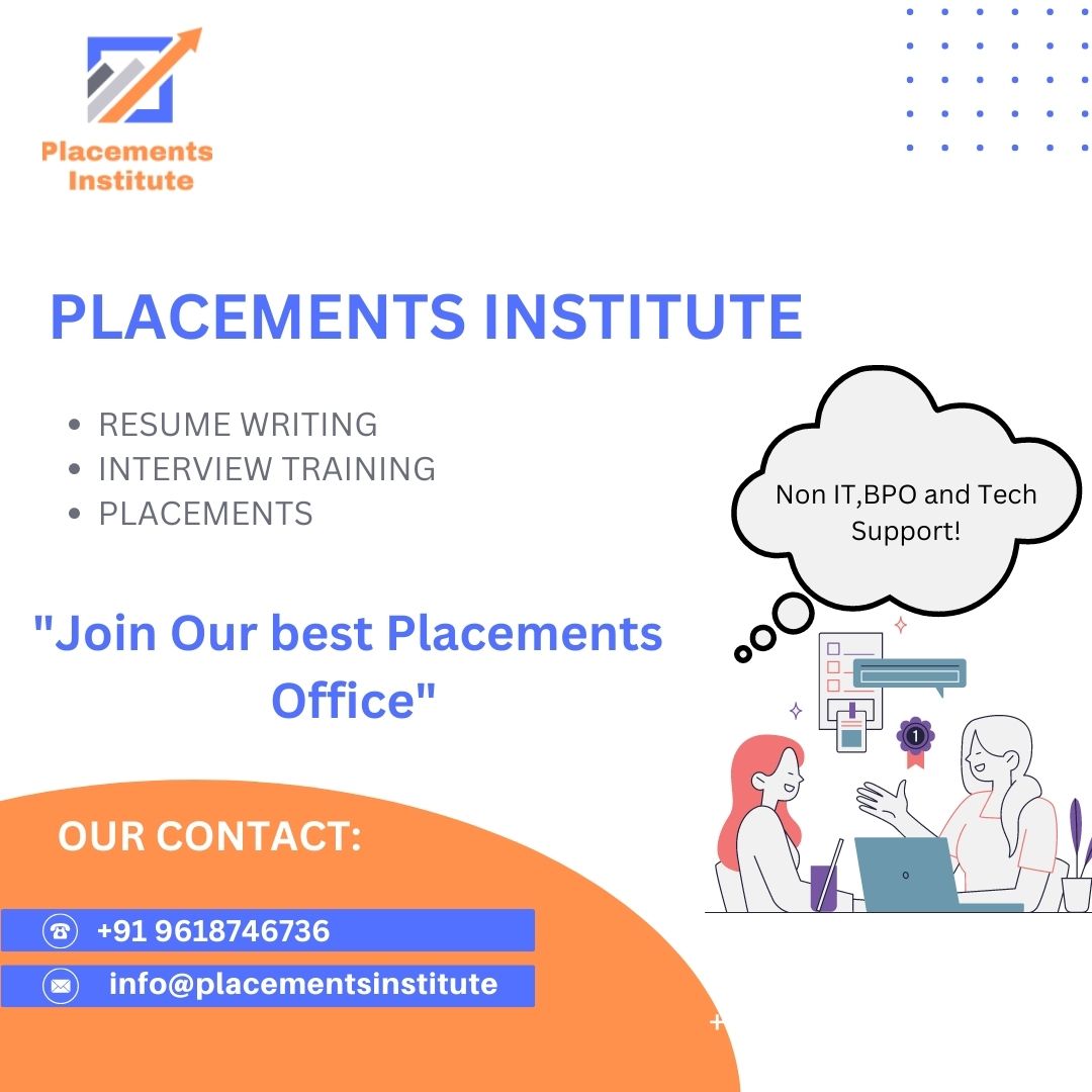 Join our best placements institute - Placements Institute 
#resumewritingtips #interviewtrainingtechnique #motivationalinterviewingtraining #placementseason #placementservices #weprovidebestservice #placementsinstitute #perfecttraining #reallyfascinated #tryingforajob