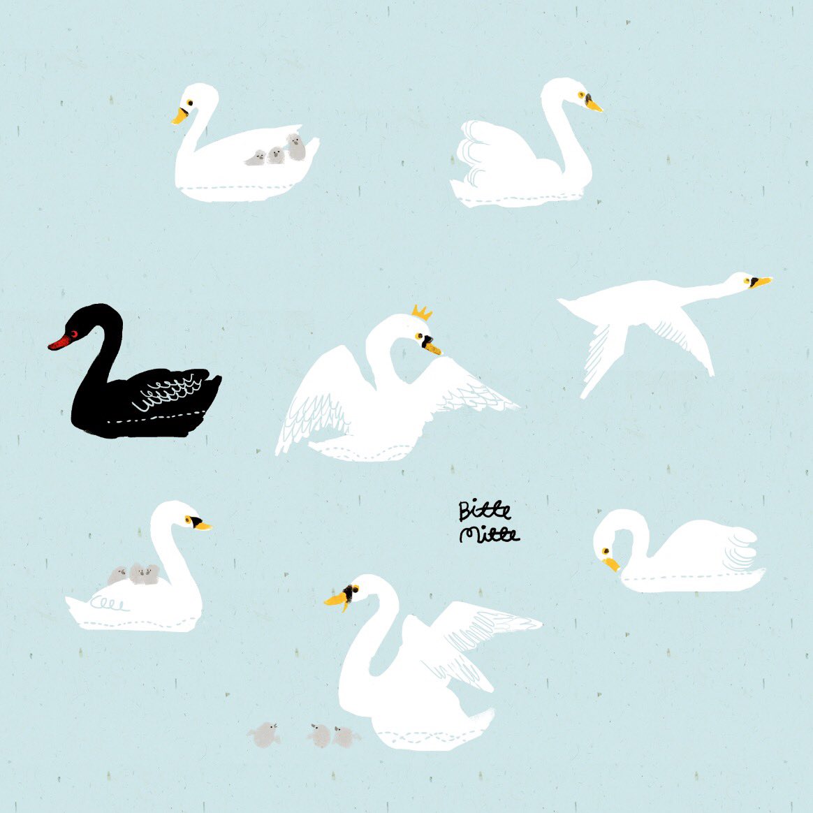 「#ツイッターを鳥で埋め尽くす 」|ももろ　4／20発売絵本「パンダのパクパクきせつのごはん」のイラスト