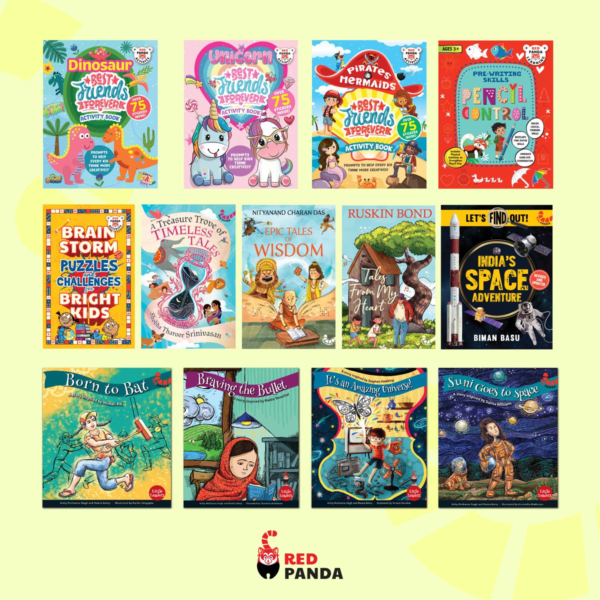 WestlandBooks's tweet photo. Announcing Summer with Red Panda! 

As the vacations set in, we have the kids' reading list covered. 
Partnering with bookstores around the country, we have some fun merchandise to accompany your #RedPanda reads! 
So what are you waiting for? Let's get reading! 
#followthetale https://t.co/9e52ZtJ20t