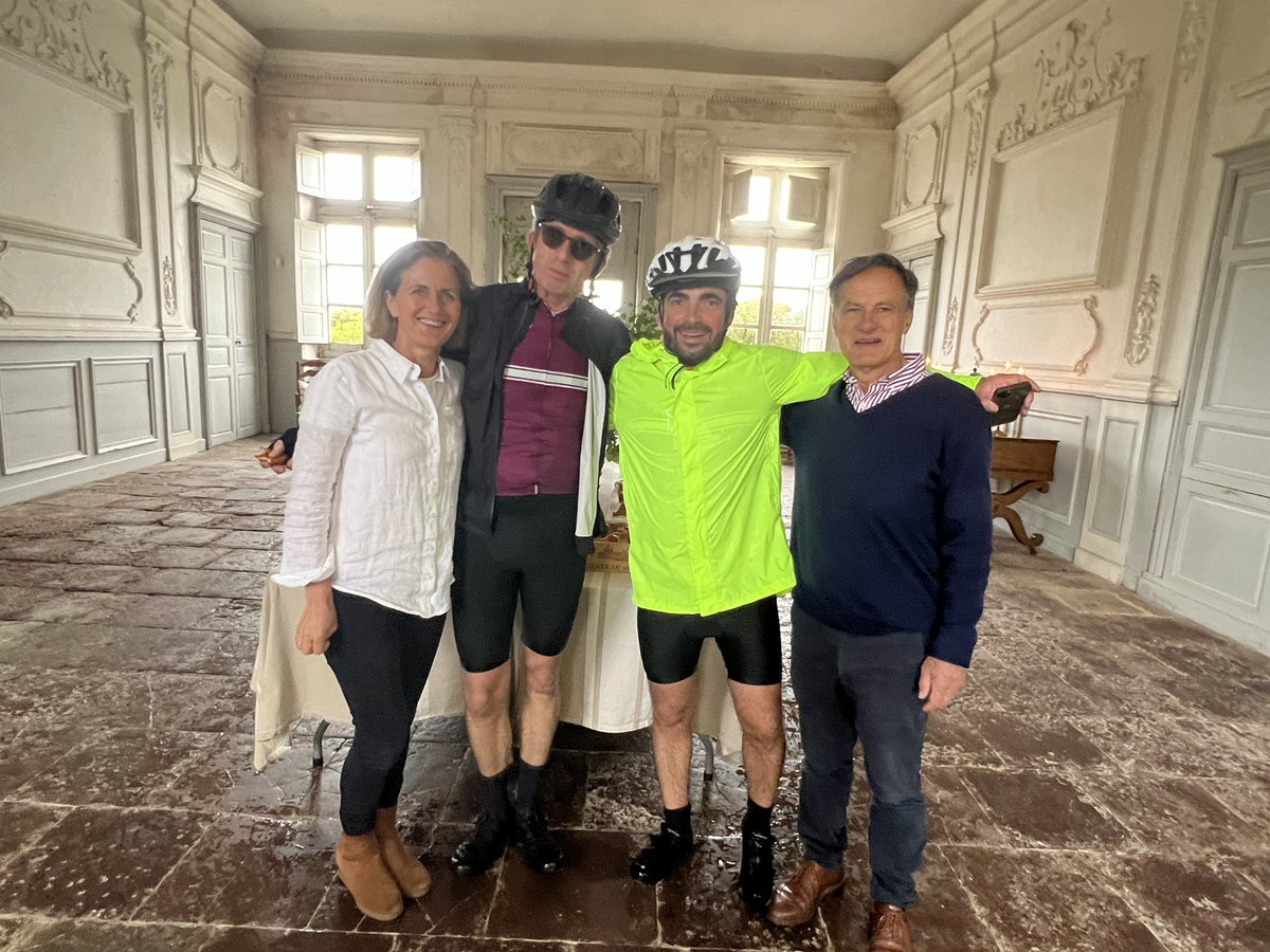 Peter Dean (@tweetadean) on Twitter photo Day 2 of Bike to Care Bordeaux was tough - torrential rain and howling wind. There were compensations - <a href="/Yquem_Official/">Château d'Yquem</a> at lunch <a href="/hautbailly/">Château Haut Bailly</a> at dinner. Plus the news that this amazing charity ride has raised over €400k for hospitality charities. Merci @HatchMansfield Day 2 of Bike to Care Bordeaux was tough - torrential rain and howling wind. There were compensations - <a href="/Yquem_Official/">Château d'Yquem</a> at lunch <a href="/hautbailly/">Château Haut Bailly</a> at dinner. Plus the news that this amazing charity ride has raised over €400k for hospitality charities. Merci @HatchMansfield