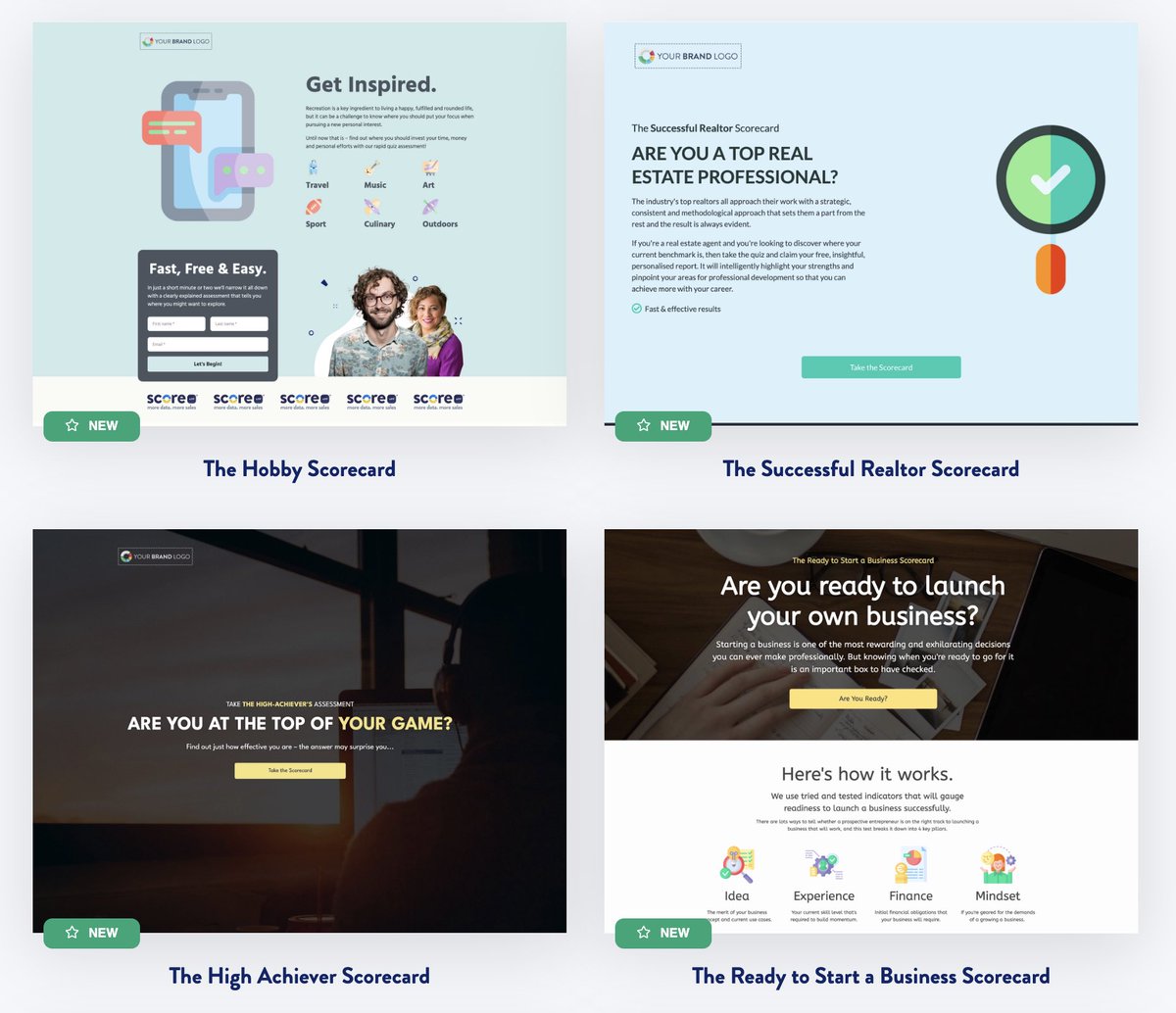 We’ve just added 30 great, new scorecard templates over at scoreapp.com