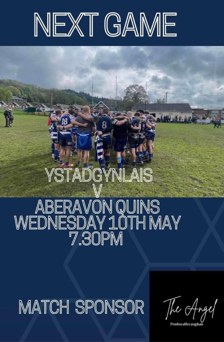 ystradbluesrfc's tweet photo. ⚪️ Game Day 🔵⚪️
Blues play Aberavon Quins, kicking off at 7.30pm.
Let’s support the Blues tonight. https://t.co/wz42xGbks1