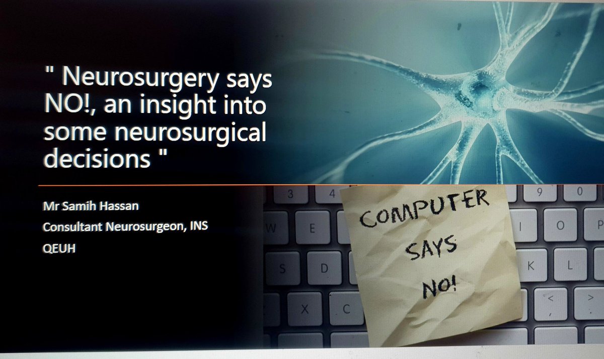 SamihNeurosurg's tweet photo. Looking forward to see you today at GGC Grand Round 12:30.. 
PS: I may regret the title 😅.. https://t.co/PnMFndW7Fg