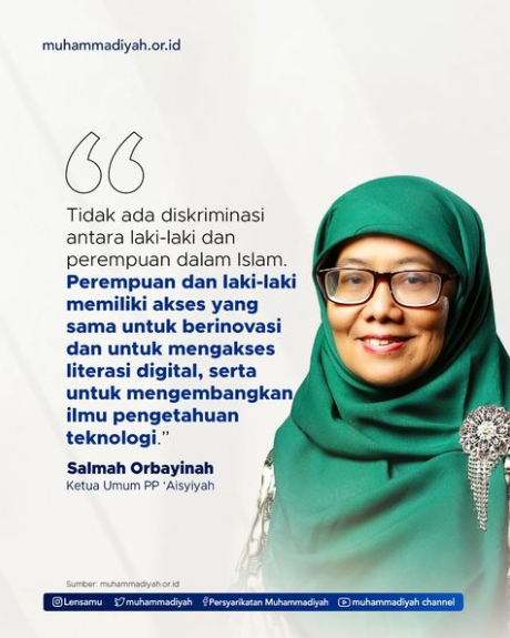 ‘Asiyiyah sebagai organisasi perempuan Islam terus mendorong adanya pemerataan akses literasi dan kesetaraan laki-laki dan perempuan dalam segala hal termasuk dalam perkembangan digital.

#Muhammadiyah #kesetaraangender #Islam