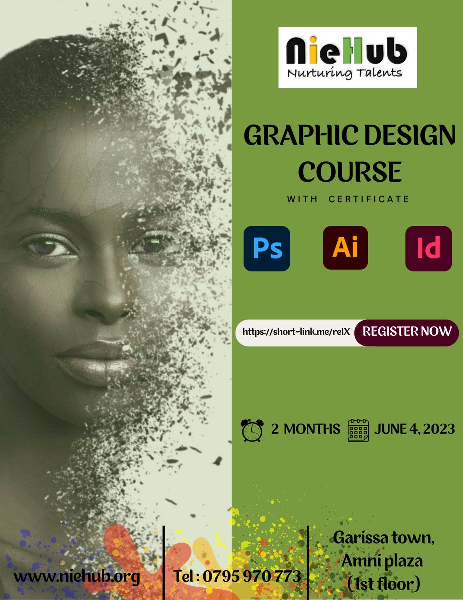 NIEhub's tweet photo. "There are three responses to a piece of design- yes, no and WOW! Wow is the one to aim for."
Join our 2 months graphic design course beginning on June 4th! to apply click on the link below
https://t.co/GtMvA0eo37
#innovation #digitalskills #niehub https://t.co/Z3MZJkVUVN