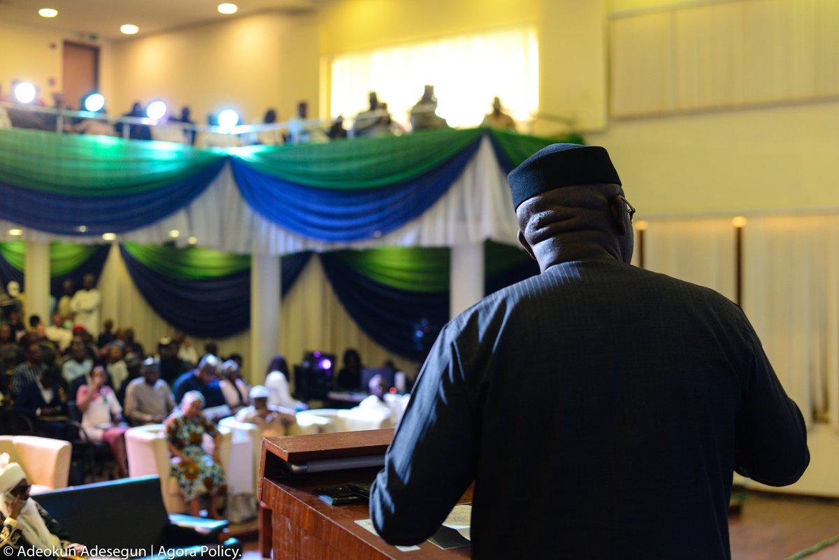 Waziriadio's tweet photo. Yesterday's event by Carnegie Endowment and Agora Policy reconfirmed that there is indeed appetite for policy research and deliberation in Nigeria. Thanks to our eminent panellists/speakers and esteemed participants. Gracias mucho 🙏🙏🙏 @elrufai, @CCSoludo @kfayemi @MssZeeUsman https://t.co/CH2vhUM8Oe