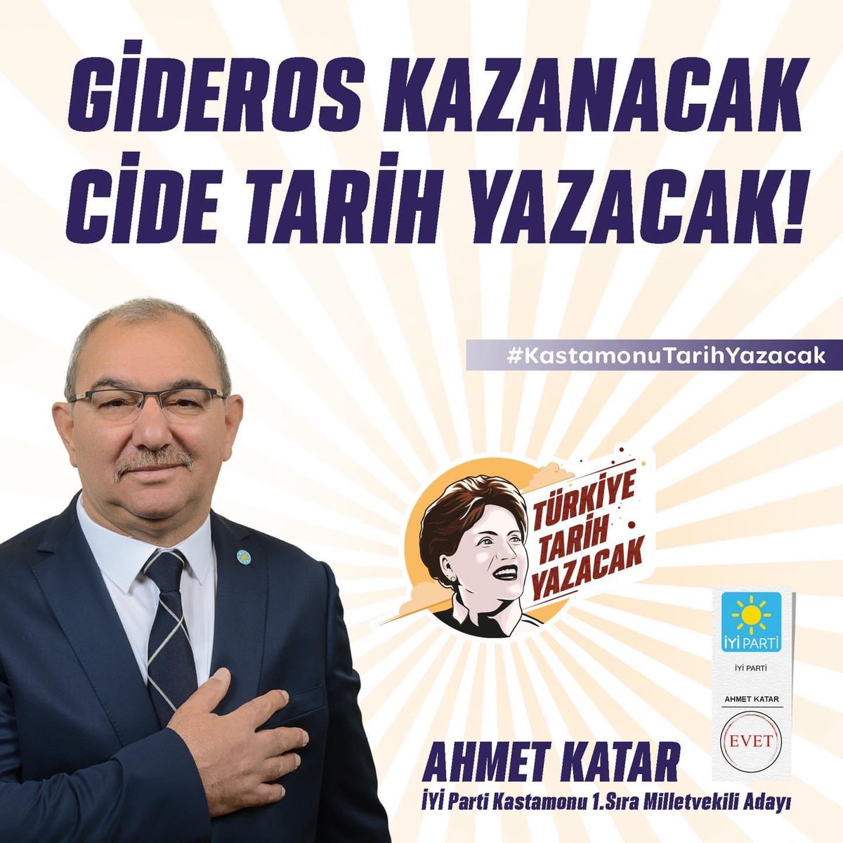 Cide’nin dört bir yanı cennetten bir köşe.

Ahmet Katar, Cide’nin adayıdır. 

Cide’yi, Gideros’u tüm Türkiye’ye tanıtmak üzerimize vazifedir.

Biz kazandığımızda, Gideros Kazanacak.

Cide Tarih Yazacak.