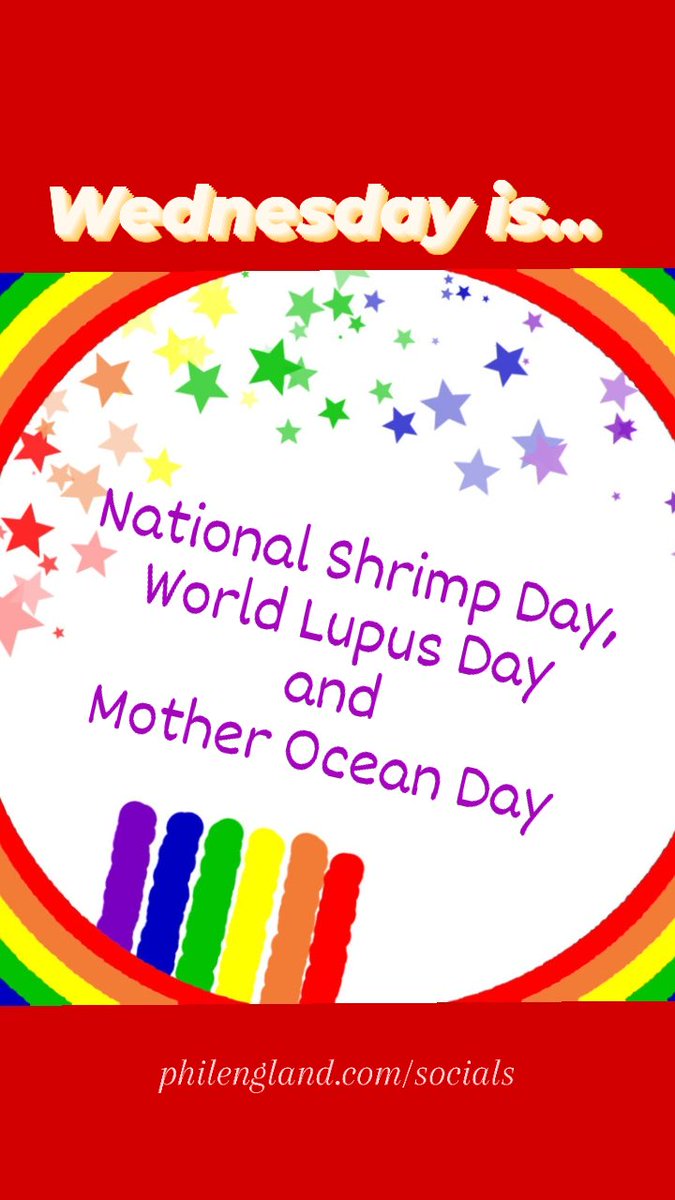 Have a great #Wednesday everyone 😘💖💕🌞

#humpday #world #worldshrimpday #Midweek #WorldLupusDay #WorldLupusDay2023 #motheroceanday