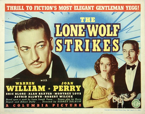 TalkingPicsTV's tweet photo. A retired thief is hired to retrieve stolen jewels in THE LONE WOLF STRIKES (1940) 3pm #WarrenWilliam #JoanPerry #EricBlore crime drama #TPTVsubtitles https://t.co/EHI7EU2aGV