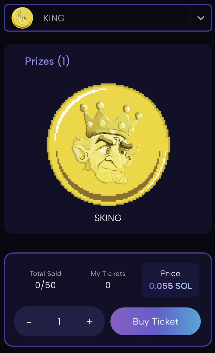 maleficusorigin's tweet photo. 100.000 $KING has been deployed shuffle room. @kingcoinsol 

Drop your wallets + RT 👇 https://t.co/xuw5TSVg2n