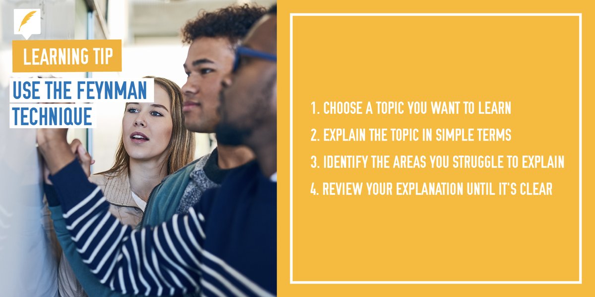 kalvielearning's tweet image. Try to minimize distractions and avoid multitasking, such as browsing social media or watching TV. This can help you stay focused and absorb the material more effectively!

#Kalvie #LearningTip #Feynman #FeynmanTechnique #StudyGram #Success #Elearning