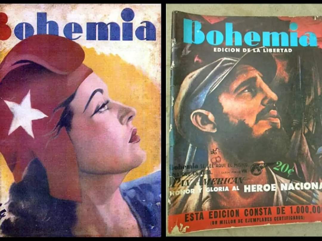 Bohemia es la más importante y antigua de las revistas cubanas, fundada en 1908. Ha jugado un importante papel en la vida política y social del país.La primera edición  salió a la venta el 10 de mayo .Su fundador y propietario fue Miguel Ángel Quevedo Pérez. #Cuba