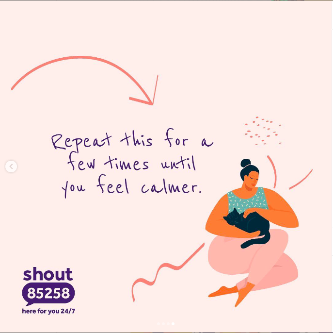 We know it can be overwhelming when you're studying for exams.

Breathing exercises can help focus your thoughts if you're feeling stressed or anxious. One of our favourites is the 4-7-8 technique. Save it for whenever you need or visit bit.ly/3VeSjWZ for more support 💜