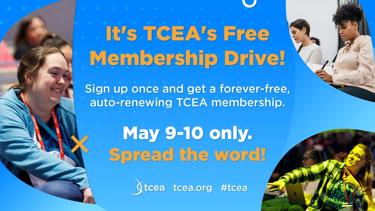 Last call, folks!📣 

TODAY is the LAST day to join the #TCEA squad for free and bask in the glory of tech-savvy educators!🤓👨‍🏫👩‍💻 

sbee.link/gmcryawxtk #education #teaching #edchat
