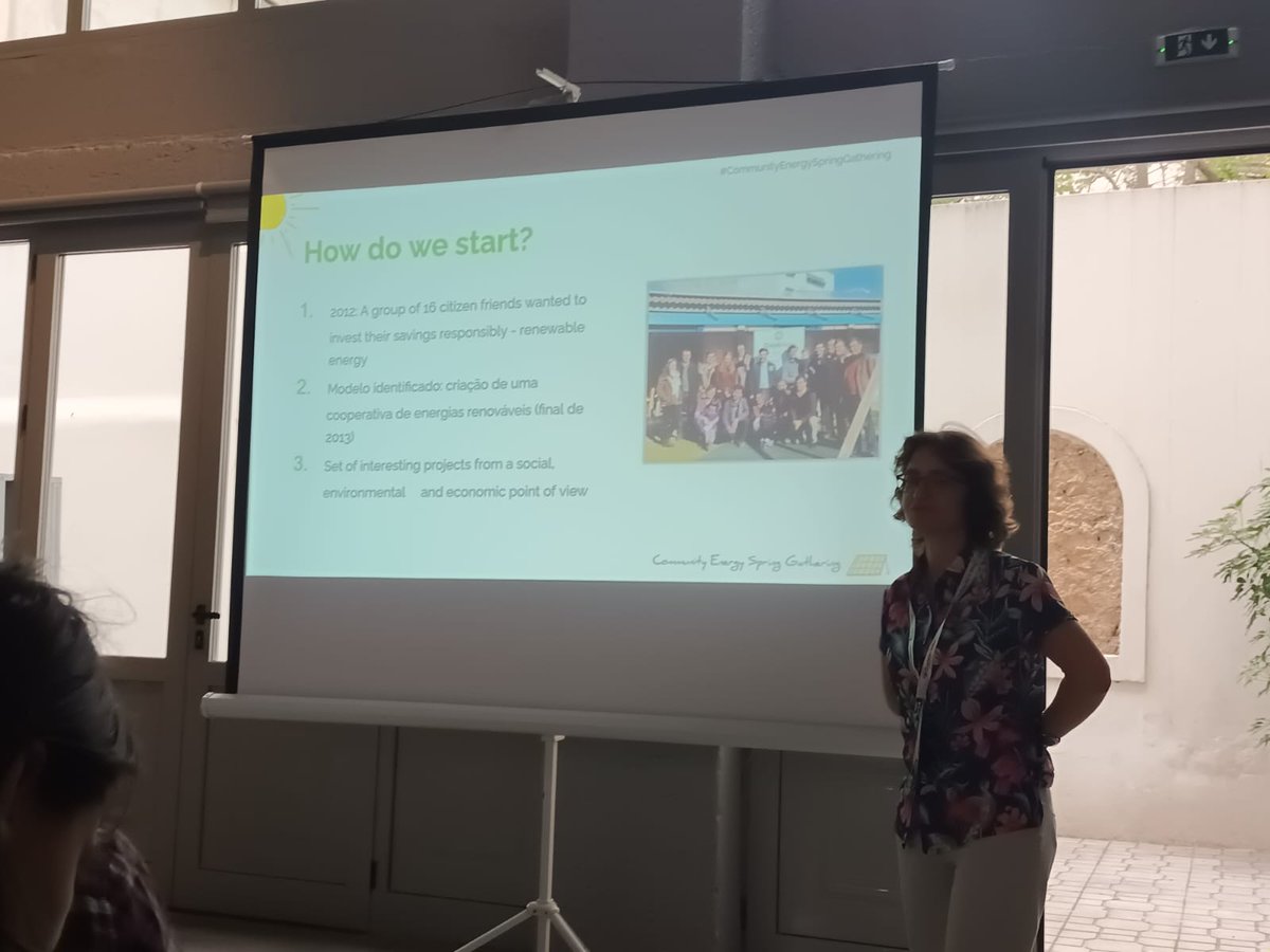 coopernicopt's tweet photo. Estamos no encerramento da #CommunityEnergySpringGathering, depois de partilharmos sucessos e desafios durante 3 dias inspiradores. Voltamos para Portugal com a bagagem cheia de energia e de novas ideias para chamar todos os cidadãos para o centro da transição energética! ☀️💪 https://t.co/JAPJzpw3NL