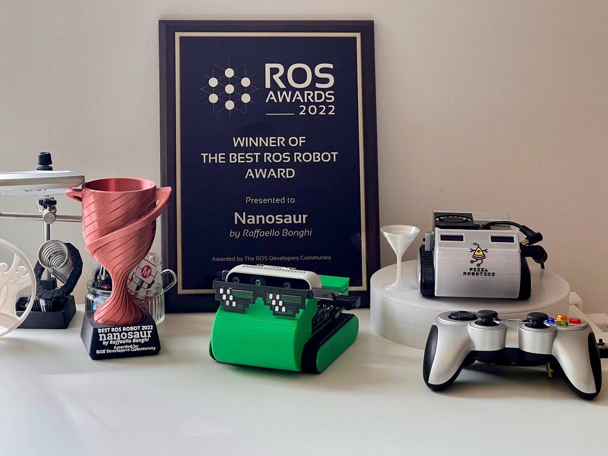 🎉 #Winner Prize secured for my robot nanosaur! 🏆🤖 Huge thanks to all for the incredible support! Special shoutout to the organizer <a href="/_TheConstruct_/">The Construct Robotics Institue</a> , and the amazing <a href="/NVIDIAEmbedded/">NVIDIA Embedded</a> and <a href="/OpenRoboticsOrg/">Open Robotics</a> robotics community. Stay tuned for more updates. 🚀🦖 #Grateful #Robotics