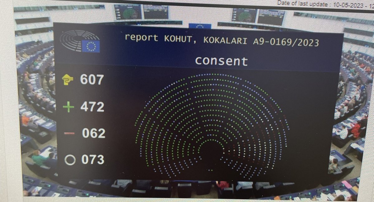Finally the 🇪🇺accession to the #IstanbulConvention is adopted by the @Europarl_EN with a very large majority! The EU is now legally obliged to prevent and combat #genderbasedviolence ✊Very proud to have been part of this process