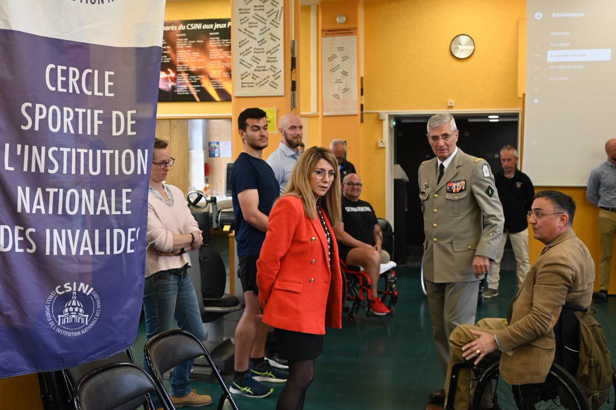 MIRALLESMP's tweet image. Au cercle sportif @INI_Invalides, aux côtés des blessés qui me l’ont redit : “c’est le sport qui nous a sauvé la vie”. 

Parce que la reconstruction par le #sport a fait ses preuves, nous rembourserons désormais les prothèses dédiées à la pratique sportive dans le Plan #Blessés.